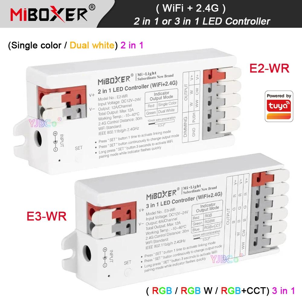 Miboxer  LED Ʈ Ʈѷ, RGB, RGBW, RGBCCT, Ʈ  ,  , 2  1, 12V  24V, 2.4G